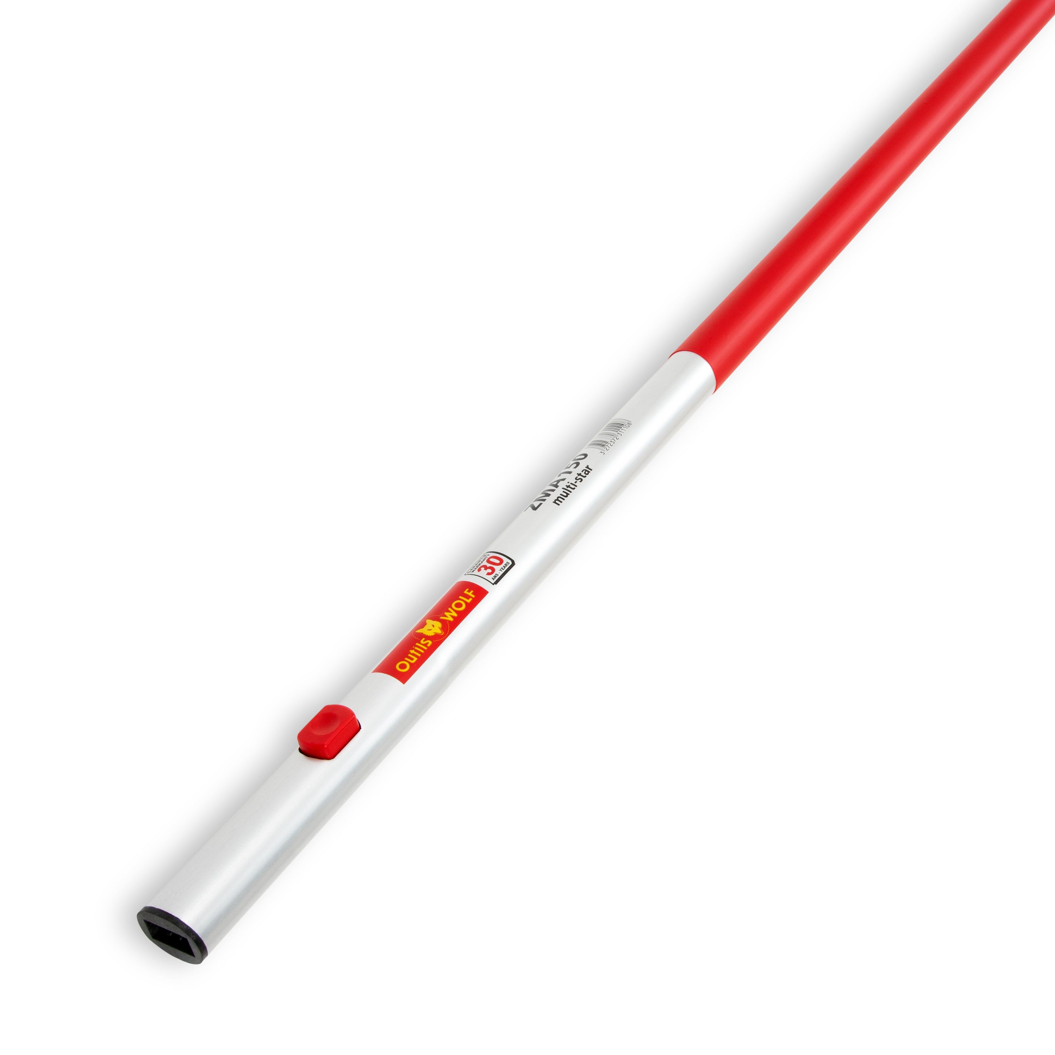 Manche En Aluminium FBK Avec Poignée - 1500mm X 25mm, Marron, Alimentaire, Pour Outils De Cuisine