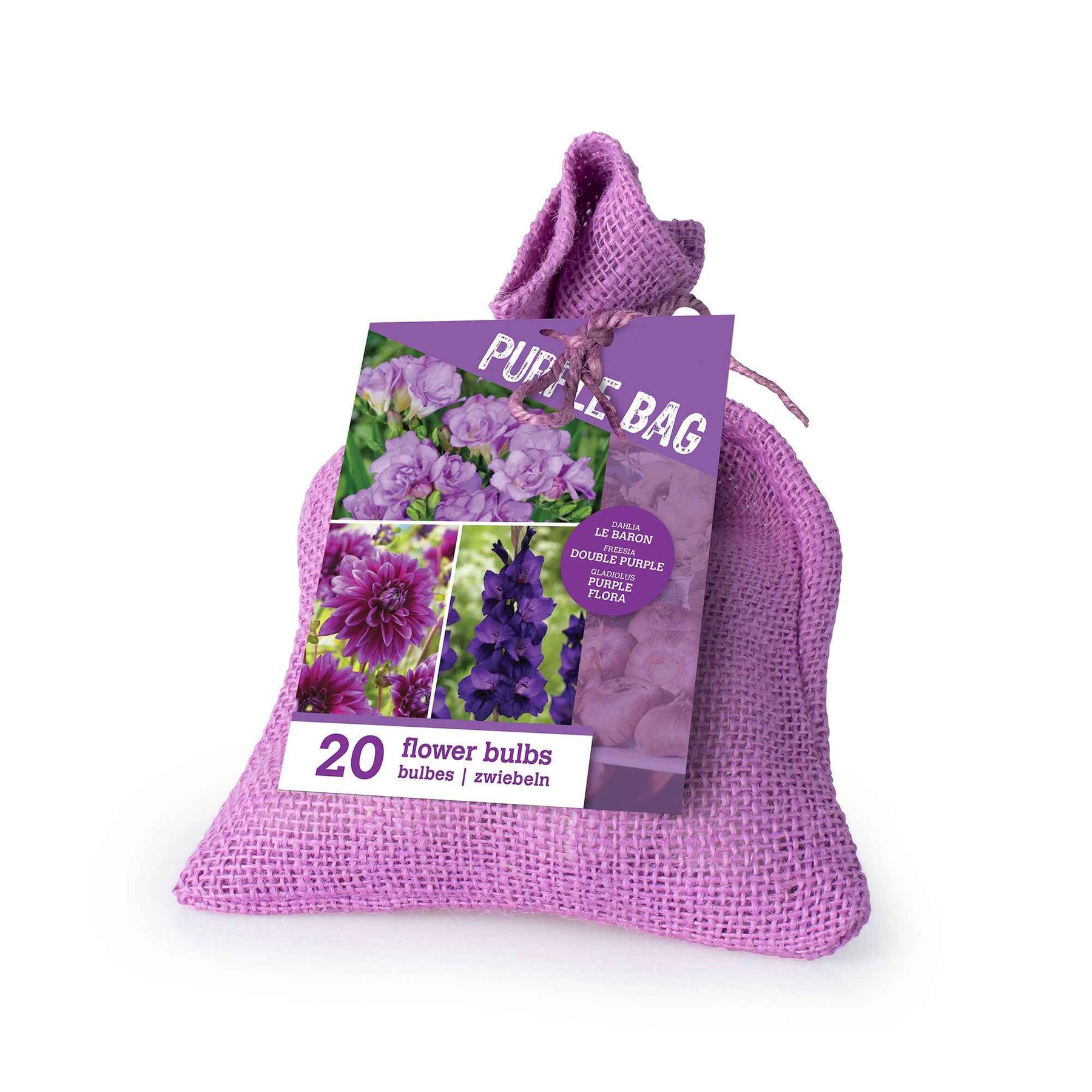 Dahlia, gladiolus, freesia - 20 Bulbes de fleurs The Purple Bag en mélange - Collections de bulbes