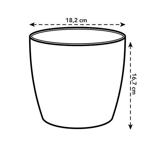 Vente Cache-pots - Cache-pot Brussels Round blanc ELHO