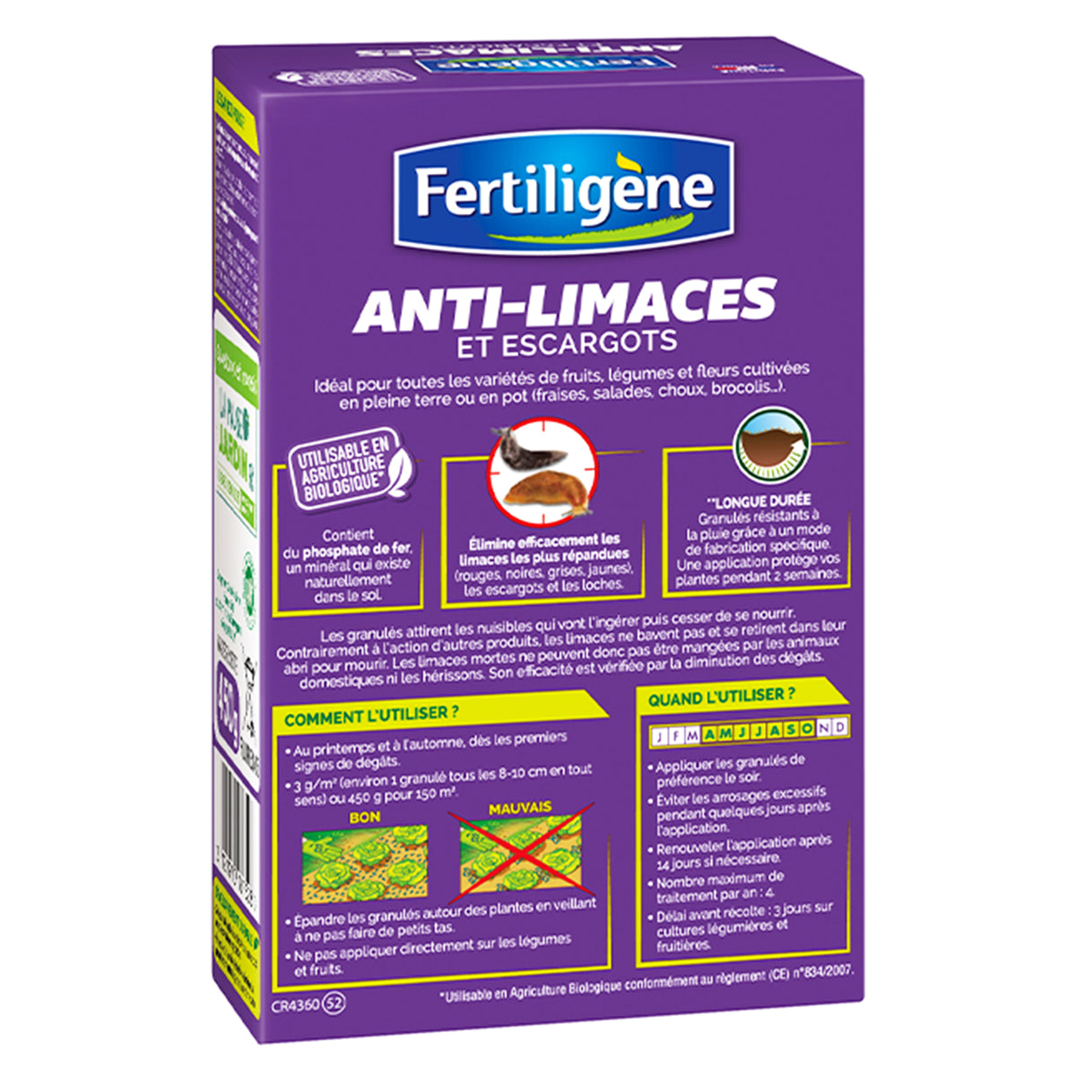 Anti-limaces longue durée -Utilisable en Agriculture Biologique - 2