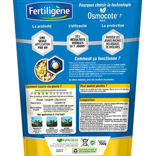 Engrais osmocote universel FERTILIGENE - Equipement