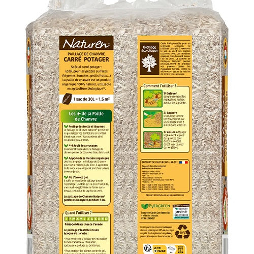 Paillage de chanvre pour carré potager NATUREN - - Willemse