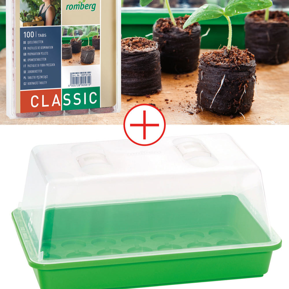 Kit mini serre + 100 pastilles en coco deshydraté - Willemse