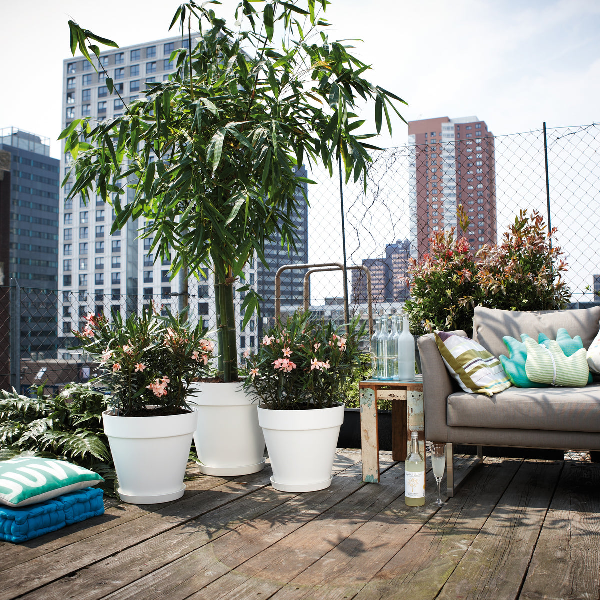 Pot Loft Urban Round bleu ELHO -  - Willemse