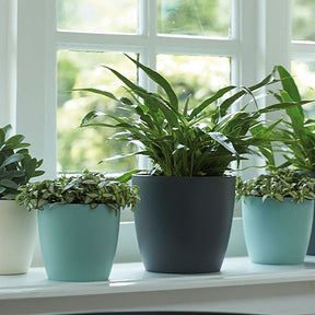 Cache-pot Brussels Round blanc ELHO - Cache-pots - Willemse