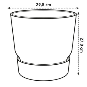 Pot de fleurs Greenville Living noir ELHO - Pots vases suspensions et accessoires - Willemse