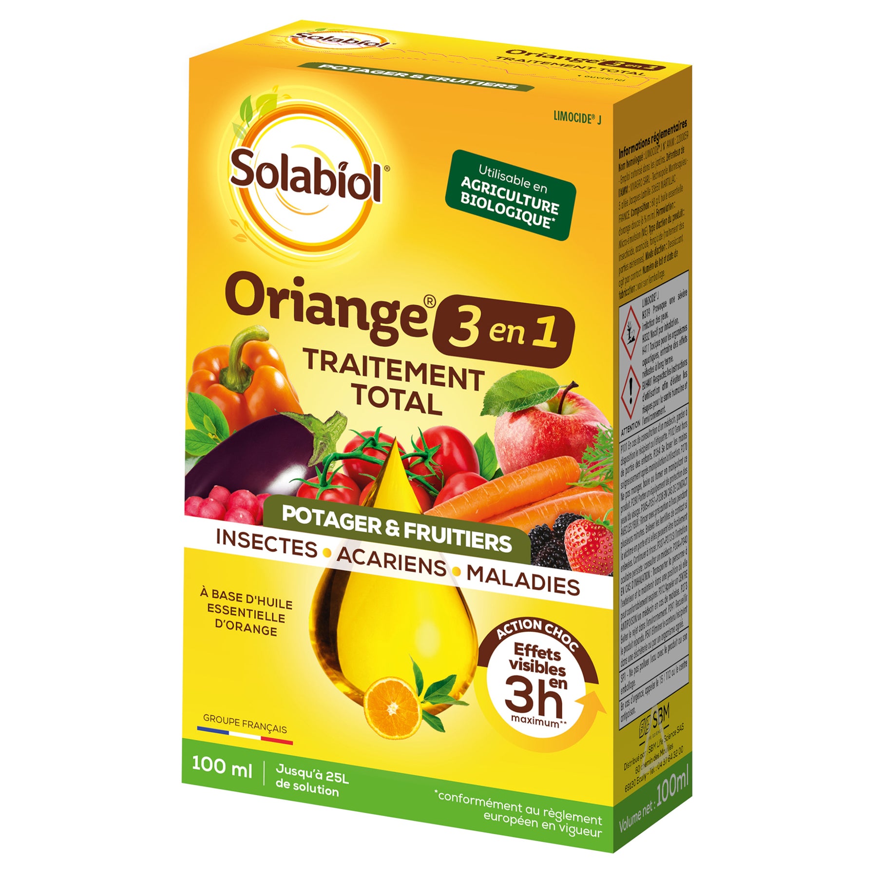 Traitement total Oriange Potagers et Fruitiers SOLABIOL - Willemse