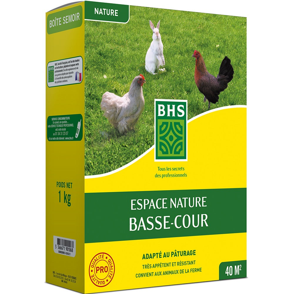 Gazon espace nature basse-cour BHS - Potager